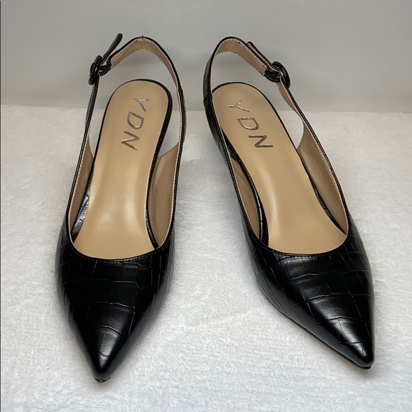 YDN Shoes - Women Pointed Toe Slingback Slip On Pumps